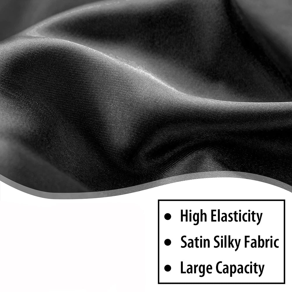 Women Bonnet Satin Sleeping Hat Long Tail Braid Hair Night Sleep Cap Head Cover Bonnets Shower Caps for Sauna Bathing Bonnet